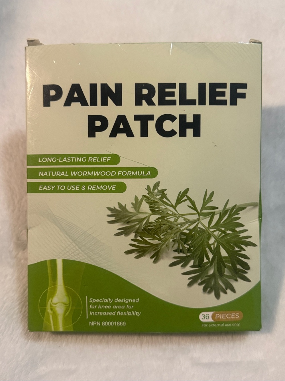 36PCS Knee Patches, Natural Wormwood Pain Relief Patches